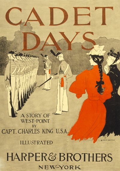 学员日的封面，查尔斯-金上尉（Capt. Charles King U.S.A.）著，出版。纽约，1894年。 作者 爱德华·彭菲尔德