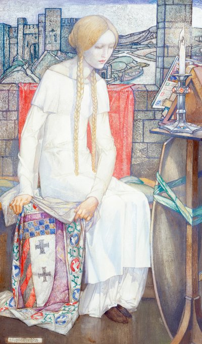 伊莱恩（Elaine），1921年 作者 爱德华·雷金纳德·弗兰普顿