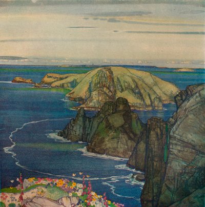 Brecqhou岛，Off Sark，c1921 作者 爱德华·雷金纳德·弗兰普顿