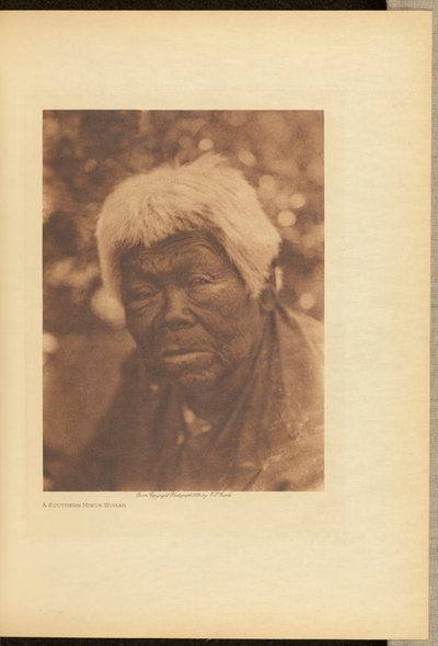 一位南方米沃克族妇女 作者 爱德华·S·柯蒂斯