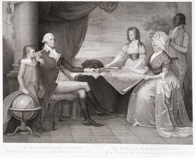华盛顿家族，1798年（雕刻和点画蚀刻） 作者 爱德华·萨维奇