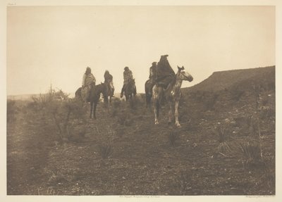 沙漠流浪者--阿帕奇，1903年。 作者 爱德华警长柯蒂斯