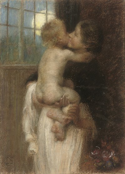 吻》，约1910年。 作者 爱德华·斯托特