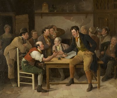 客栈场景，约1820年 作者 爱德华·维利尔斯·里平吉尔