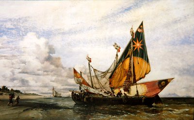 海滩场景 作者 爱德华·威廉·库克
