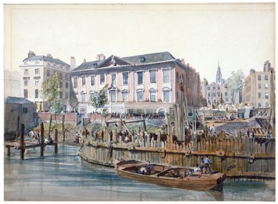 伦敦桥的建设，1826年 作者 爱德华·威廉·库克