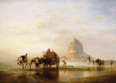 圣米歇尔山，1840年 作者 爱德华·威廉·库克