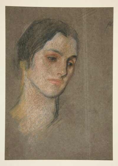 一位身份不明女性的肖像 作者 Edwin Austin Abbey