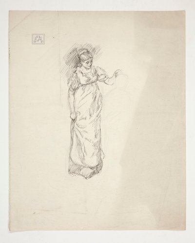 一位妇女的素描--不明插图 作者 埃德温奥斯汀修道院