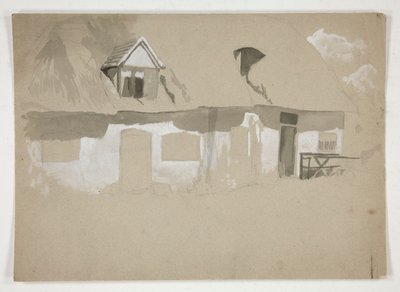 小屋外观草图 作者 埃德温奥斯汀修道院