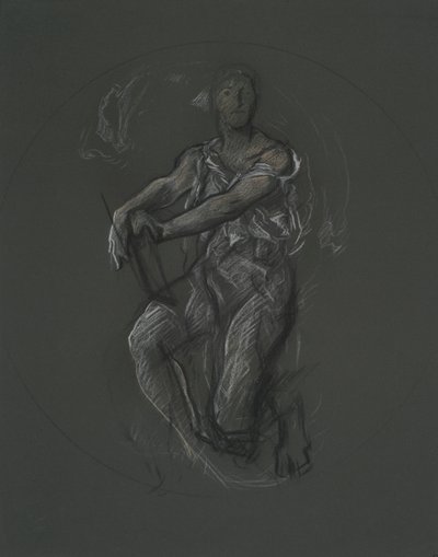 宾夕法尼亚州议会大厦壁画项目的不明人物研究，哈里斯堡，1902-1911 年 作者 埃德温奥斯汀修道院