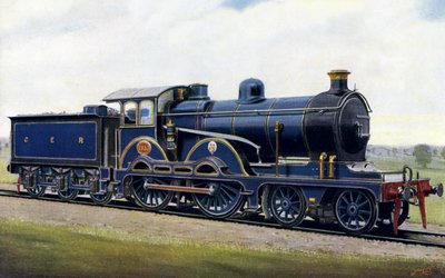 在布鲁兹地区：大东方铁路的八轮车 作者 Edwin Thomas Rudd