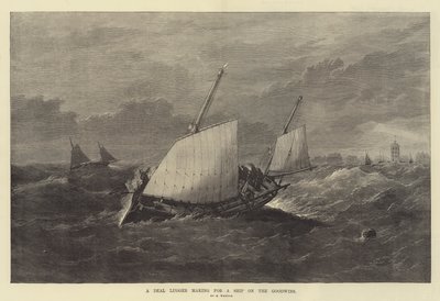 一个交易Lugger为善良的船舶制造 作者 Edwin Weedon