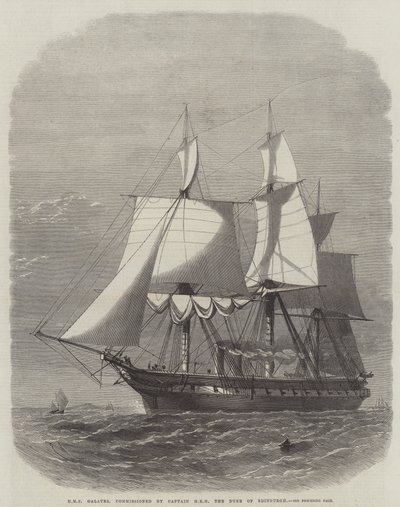 HMS Galatea，由爱丁堡公爵HRH上尉委任 作者 Edwin Weedon