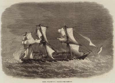 SMS中的HMS Pylades 作者 Edwin Weedon