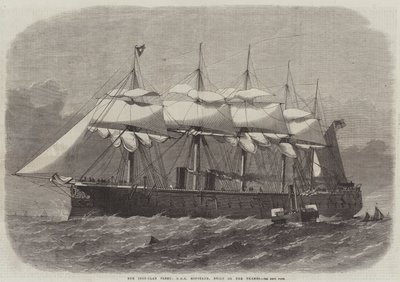 我们的铁质舰队，HMS Minotaur，建在泰晤士河上 作者 埃德温·威登