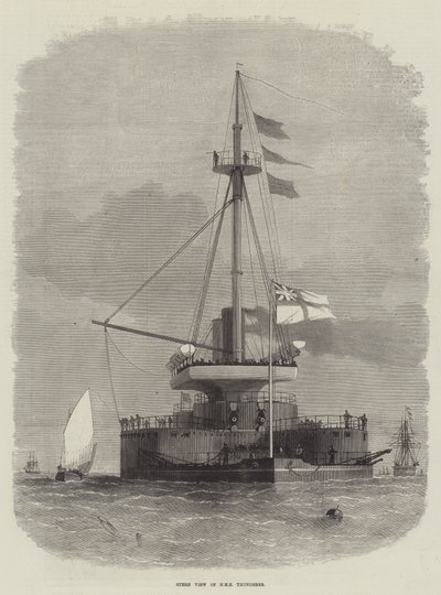 HMS Thunderer的严厉观点 作者 Edwin Weedon