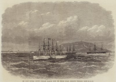 大东方离开波特兰港与英属印度潜艇电报电缆 作者 Edwin Weedon