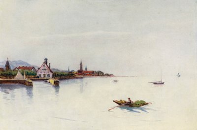 莱茵河：布雷根茨、博登湖、康斯坦茨湖（彩色石版画） 作者 艾菲·贾丁