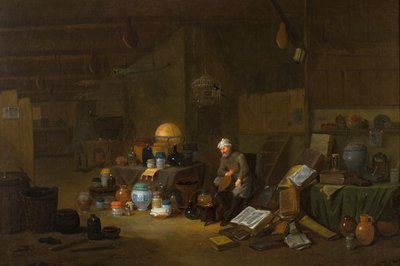 炼金术士 作者 Egbert van the Elder (工作室) Heemskerck