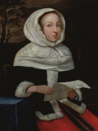 读信的一位安装的夫人的画象 作者 Eglon van der Neer