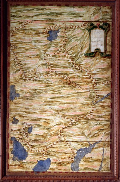 秘鲁地图 埃格纳西奥-丹蒂（1536-1586）数学家、宇宙学家和意大利建筑师制作的地图。1567年左右。佛罗伦萨，韦基奥宫，Mappamondo厅 作者 埃尼亚齐奥·丹蒂（Egnazio Danti）
