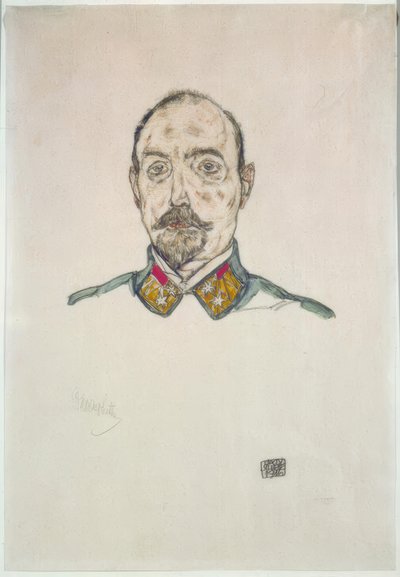 奥地利军官 作者 埃贡·席勒（Egon Schiele）