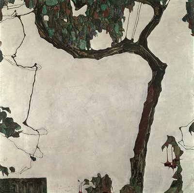 秋树，1909年 作者 埃贡·席勒（Egon Schiele）