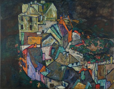 房屋新月III 作者 埃贡·席勒（Egon Schiele）