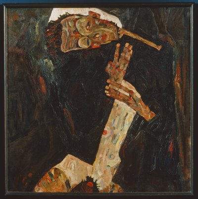 诗人（布面油画） 作者 埃贡·席勒（Egon Schiele）