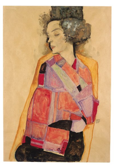 做梦的女人 作者 Egon Schiele