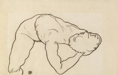 裸女，1918年 作者 埃贡·席勒（Egon Schiele）