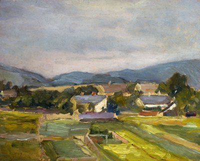 风景如画的北奥地利，1907年 作者 埃贡·席勒（Egon Schiele）