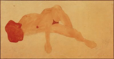 说谎的女性裸体 作者 Egon Schiele