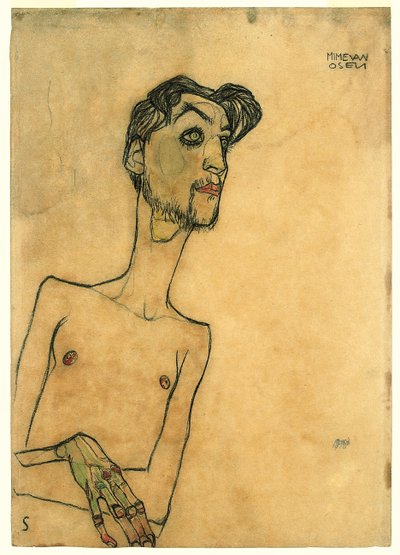 咪咪·范·奥森 作者 Egon Schiele
