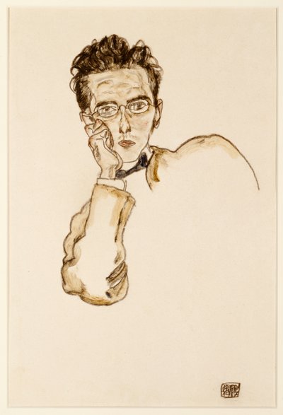 艺术品经销商肖像，保罗·温格拉夫（Paul Wengraf），1917年 作者 埃贡·席勒（Egon Schiele）