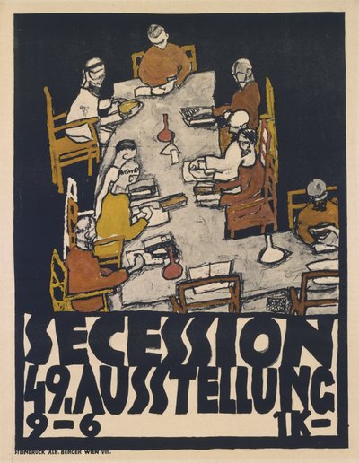 分裂第49届展览（分裂第49届展览），1918年 作者 埃贡·席勒（Egon Schiele）