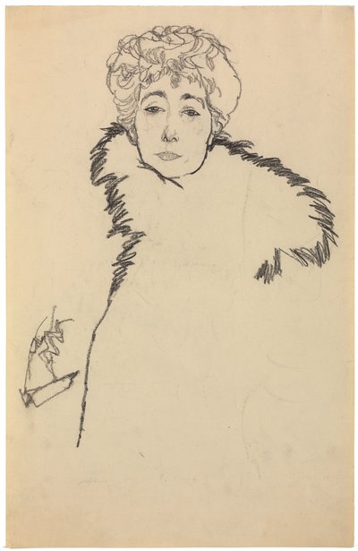 瑟琳娜·莱德勒（Serena Lederer），1917年 作者 埃贡·席勒（Egon Schiele）