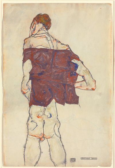 站立的人 作者 Egon Schiele