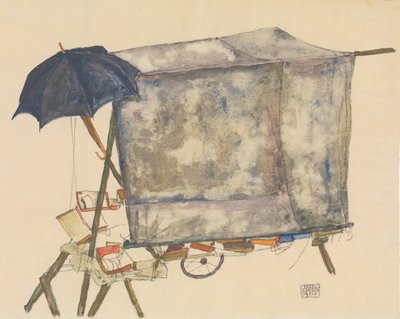 《街车》，1914年。 作者 埃贡·席勒（Egon Schiele）