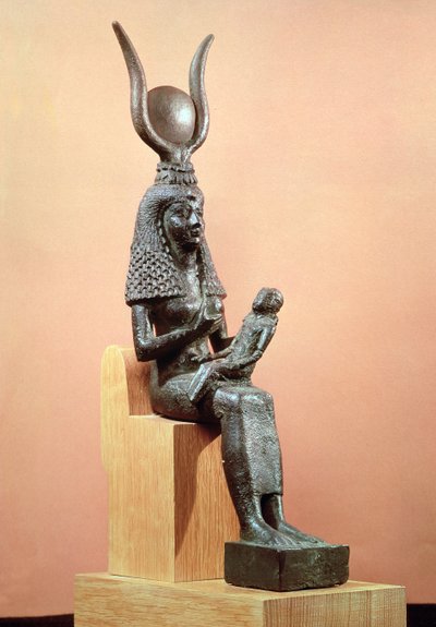 伊希斯哺乳婴儿荷鲁斯（青铜） 作者 Egyptian