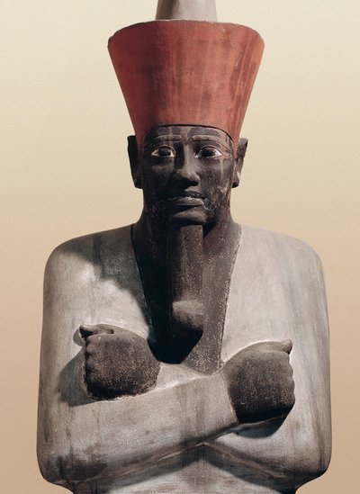 Statue of Mentuhotep II (painted sandstone) 作者 埃及第十一王朝