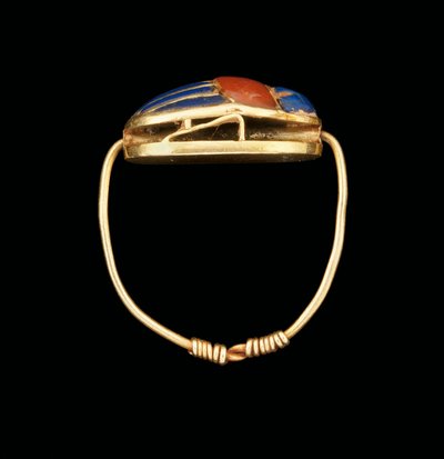 圣甲虫戒指，中东 作者 Egyptian 12th Dynasty