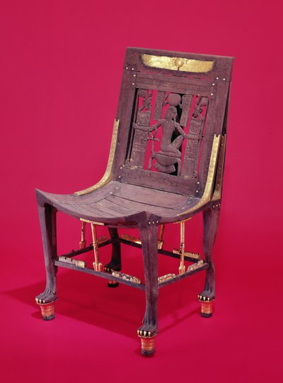 主席，来自图坦卡蒙墓（公元前1373-1352），描绘了数百万年的精神，新王国（雪松）（另见148192） 作者 埃及第十八王朝