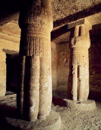 Meryre，新的王国坟茔教堂的看法 作者 Egyptian 18th Dynasty