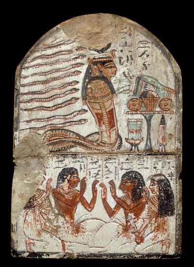 埃及古物：雕塑家Ken的石碑，Deir el Medineh的工匠。拉美西斯二世时代（公元前1290-1224年）波尔多，阿基坦博物馆 作者 埃及第19王朝