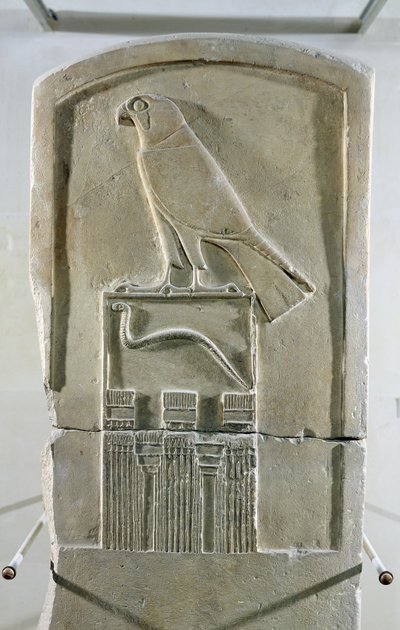 蛇王stela，公元前3000年（石灰石）（另见105659） 作者 埃及第一王朝