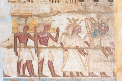 拱顶上绘制的浮雕图像 作者 埃及第20王朝