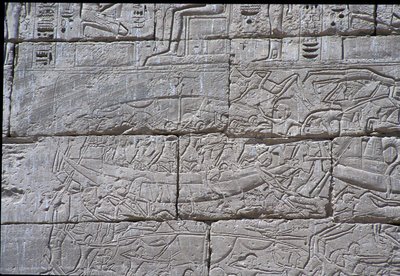 海人，拉美西斯三世海军之战，Medinet Habu，公元前1195  -  64年 作者 埃及第20王朝