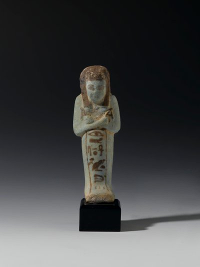 Akhesenmut的Shabti，可能来自新王国Deir el-Bahri（彩陶） 作者 埃及第21王朝